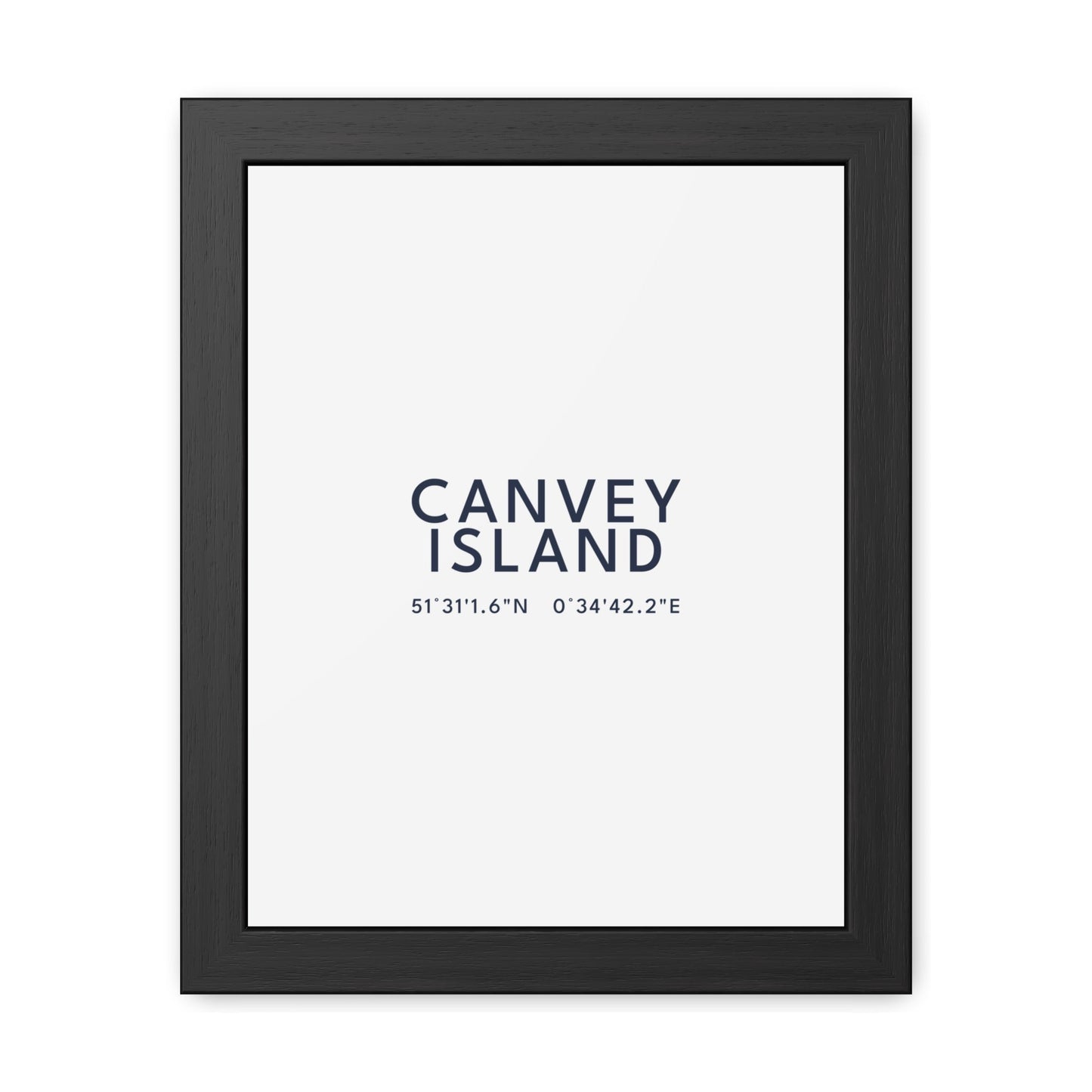 Canvey Island — Framed Coordinates Print