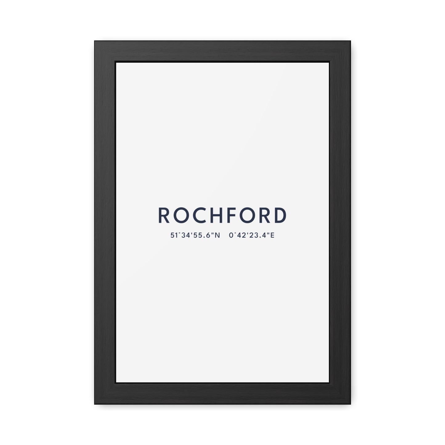Rochford — Framed Coordinates Print