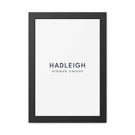Hadleigh — Framed Coordinates Print