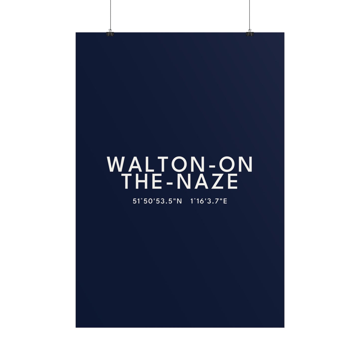 WALTON-ON-THE-NAZE — Coordinates Print