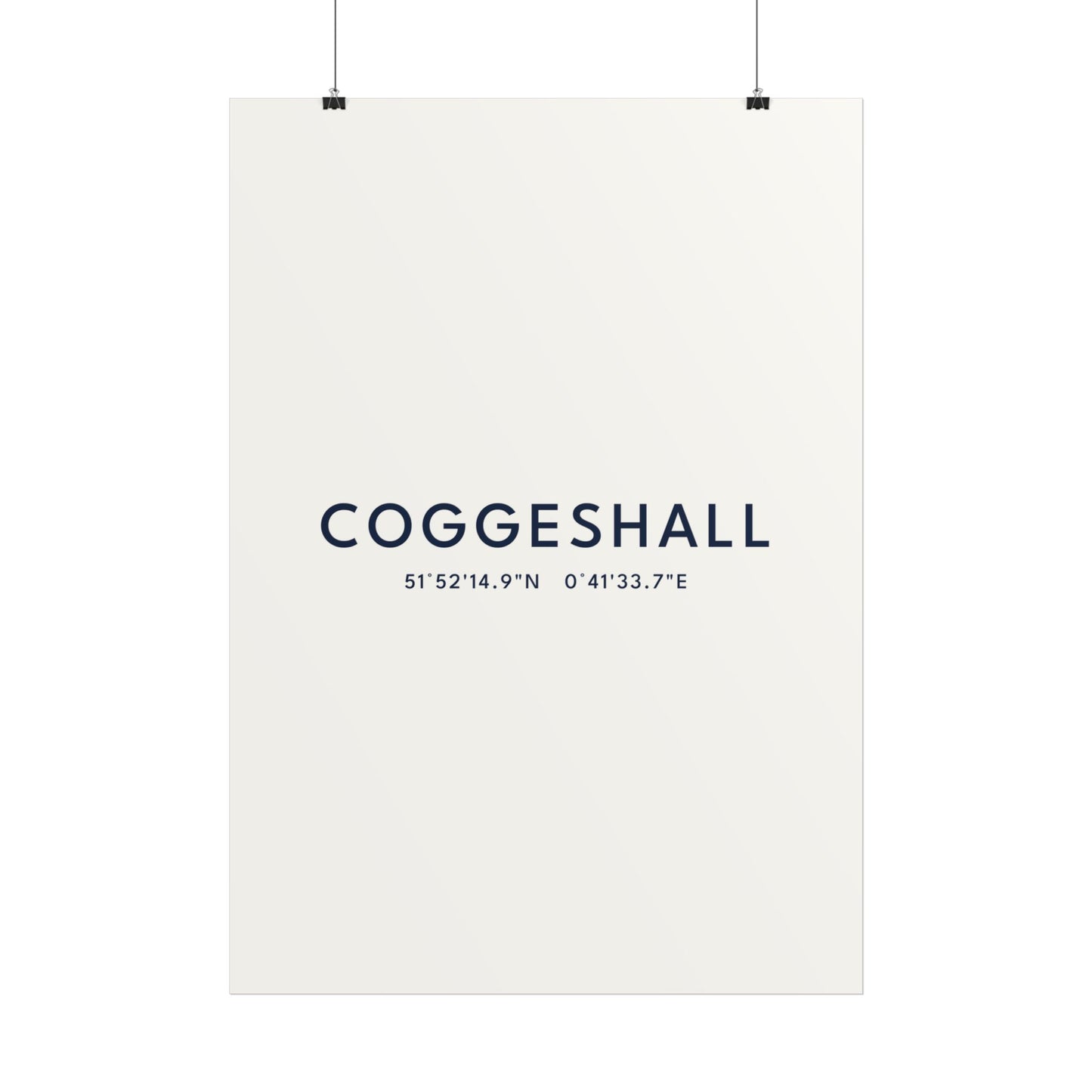 Coggeshall — Coordinates Print (White)