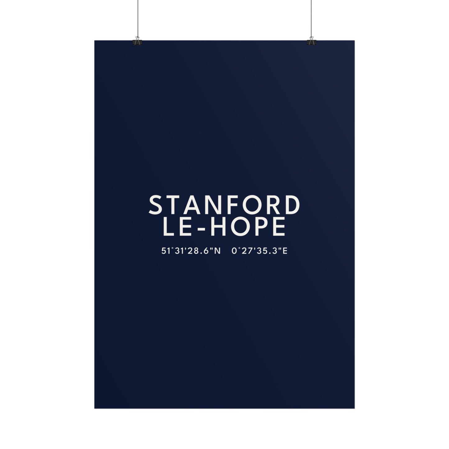 STANFORD-LE-HOPE — Coordinates Print