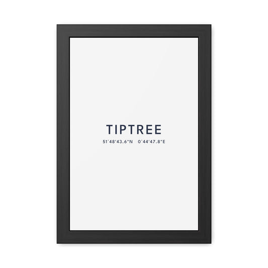 Tiptree — Framed Coordinates Print