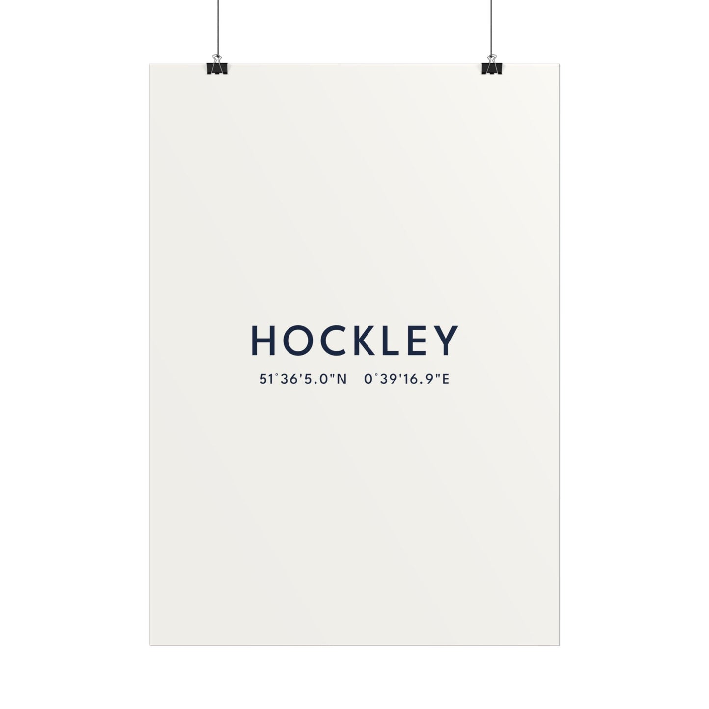 Hockley — Coordinates Print (White)