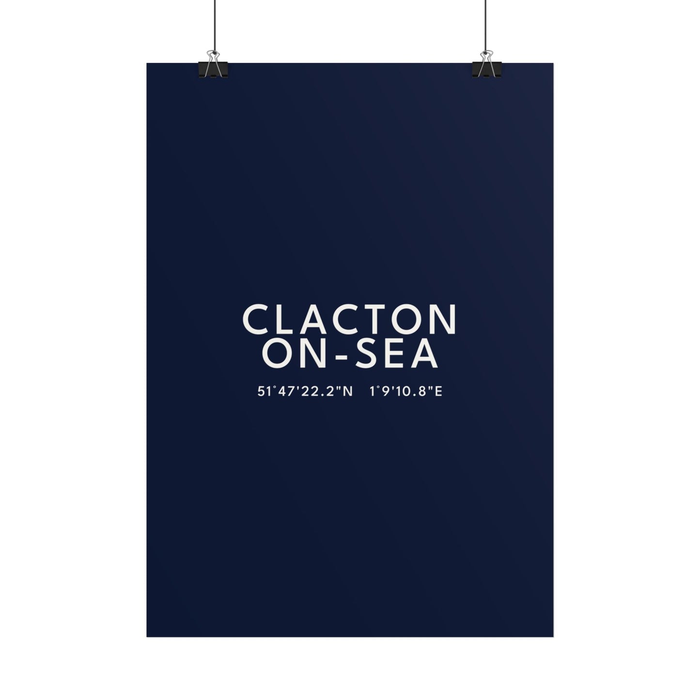Clacton-on-Sea — Coordinates Print