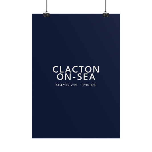 Clacton-on-Sea — Coordinates Print
