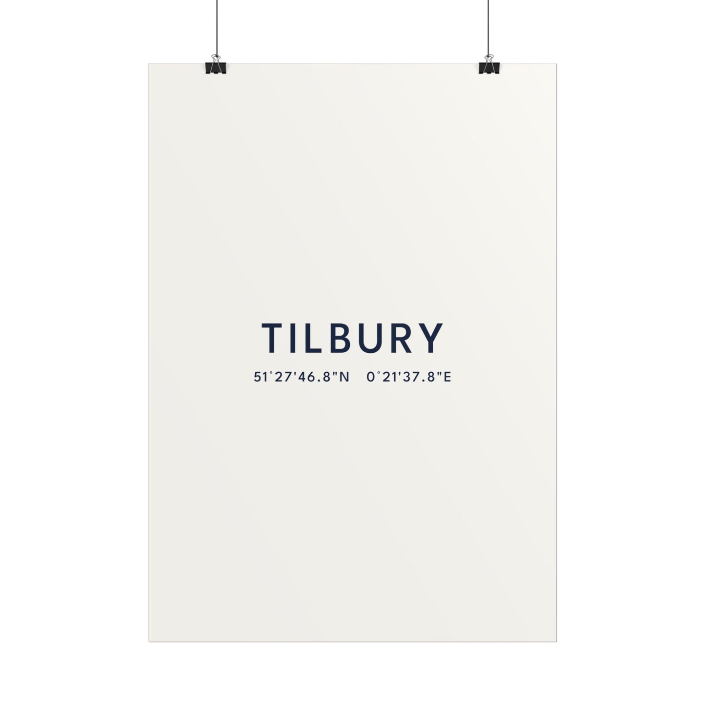 Tilbury — Coordinates Print (White)