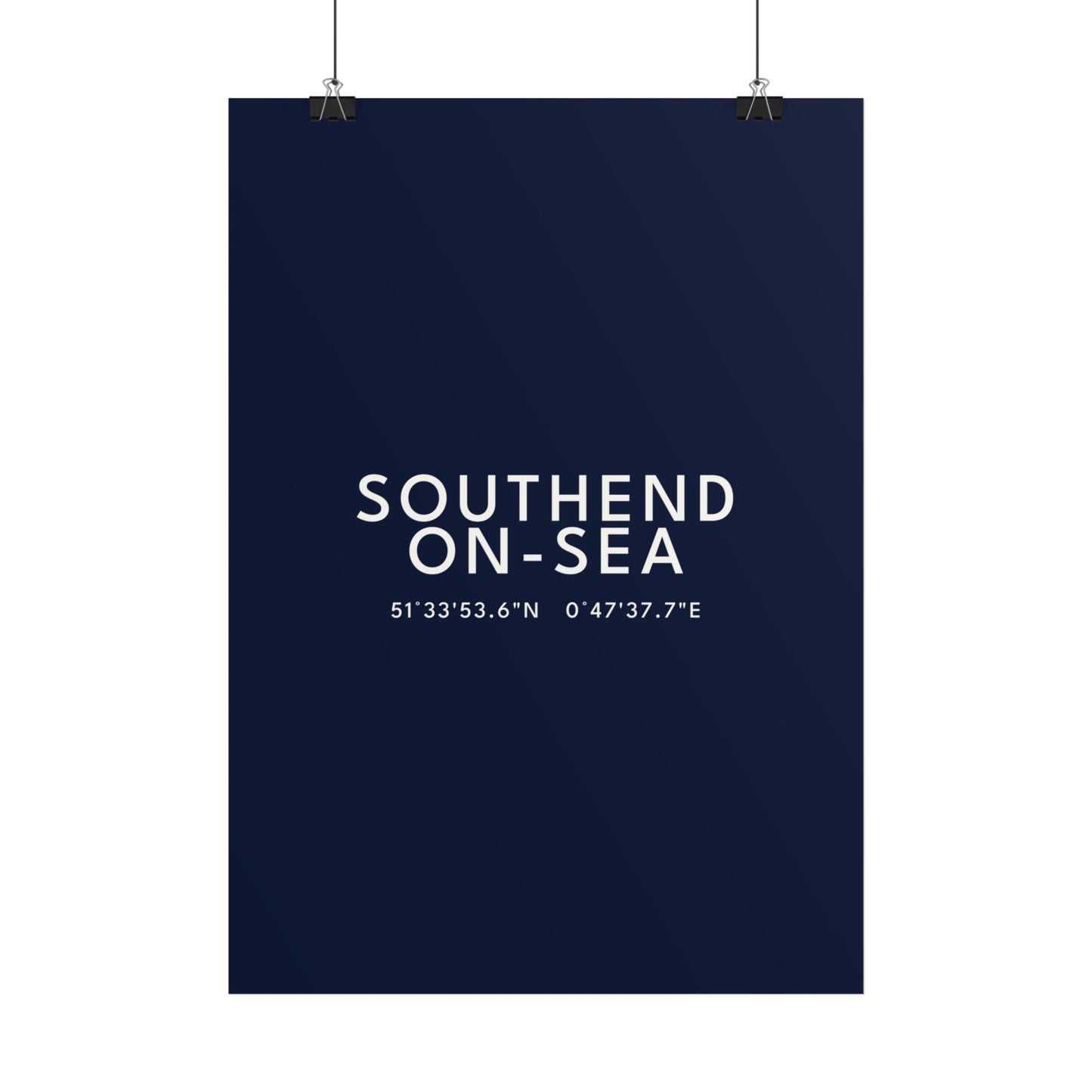 Southend-on-Sea — Coordinates Print