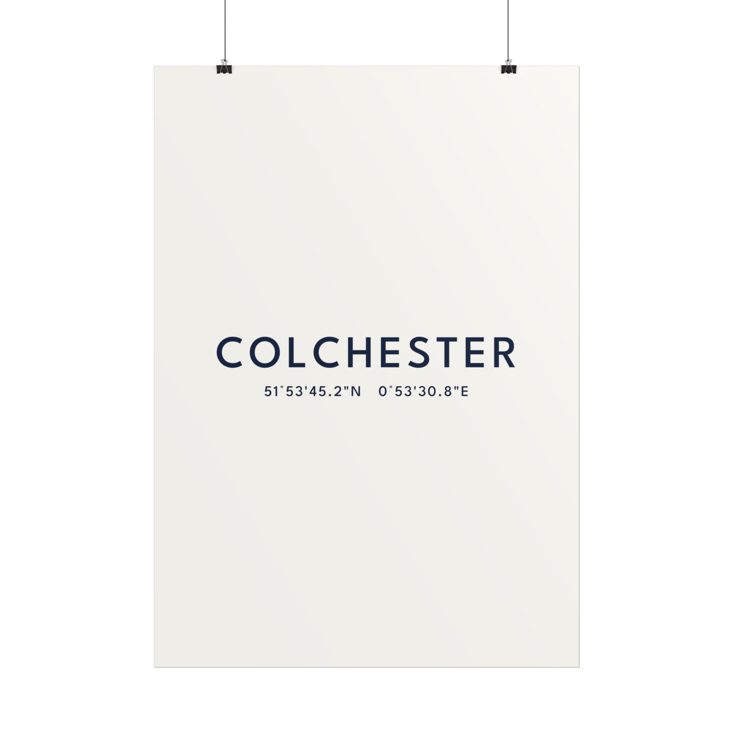Colchester — Coordinates Print (White)