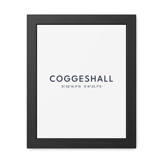 Coggeshall — Framed Coordinates Print