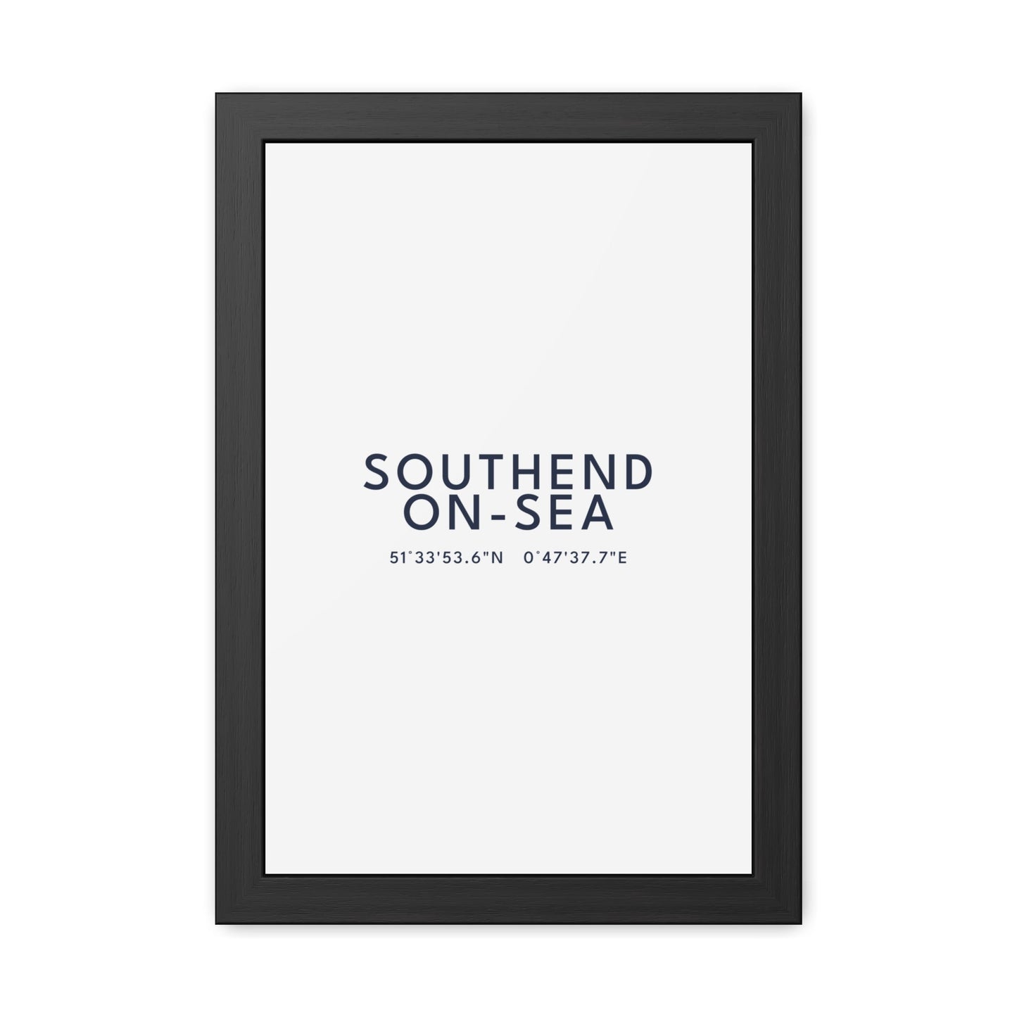 Southend-on-Sea — Framed Coordinates Print