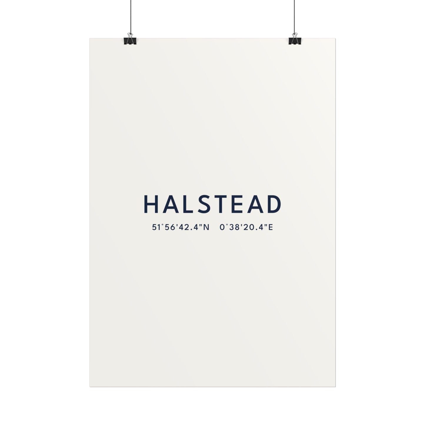 Halstead — Coordinates Print (White)