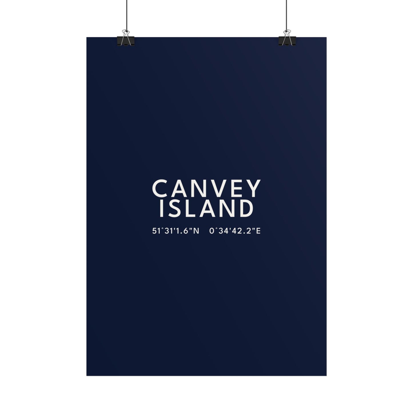 Canvey Island — Coordinates Print