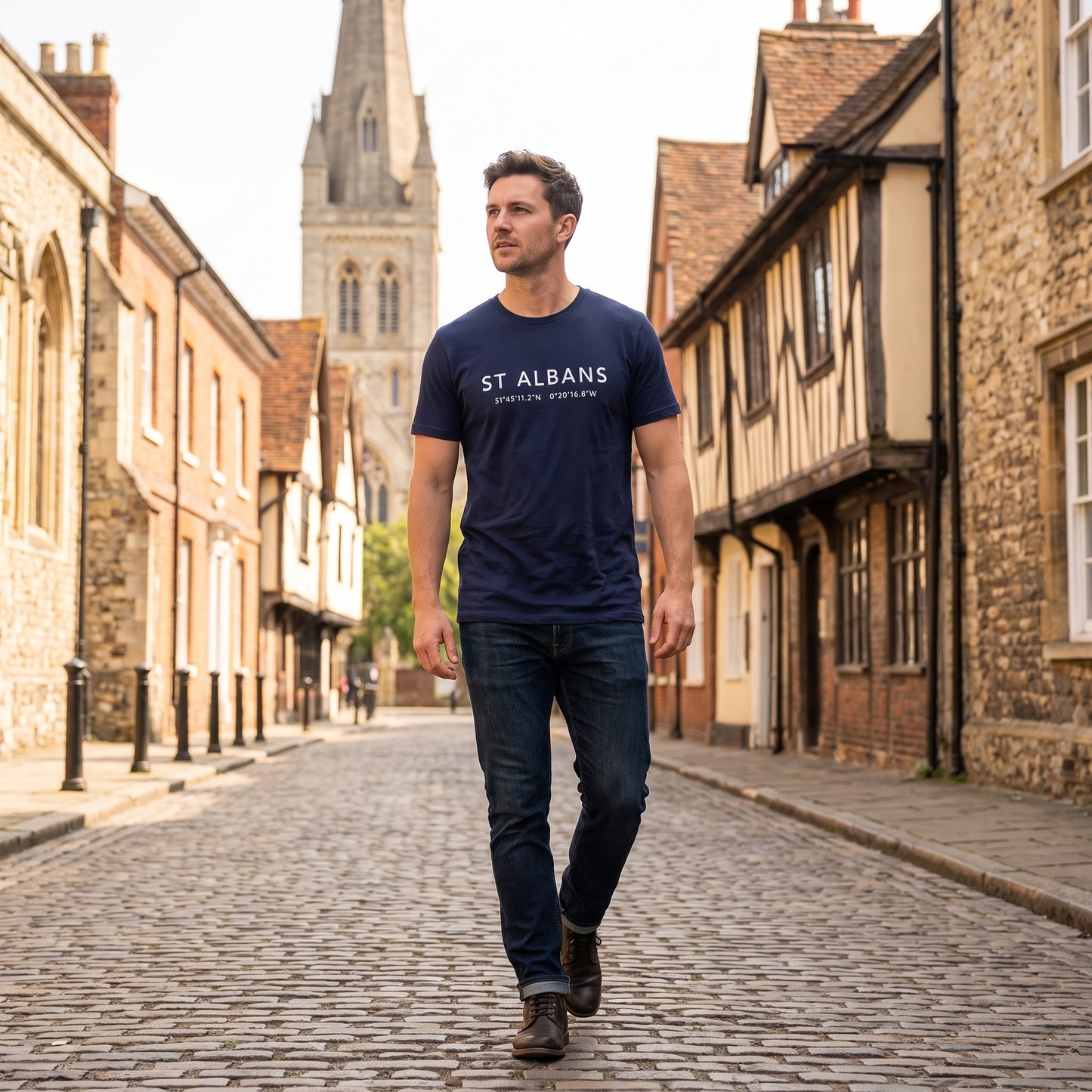 St Albans — Coordinates Navy Tee