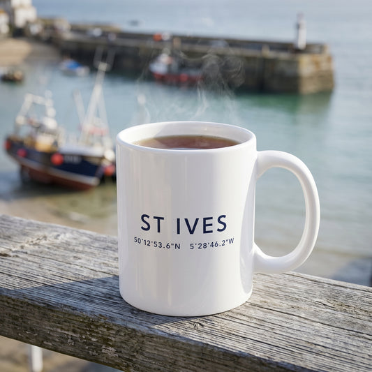 St Ives — Coordinates Ceramic Mug
