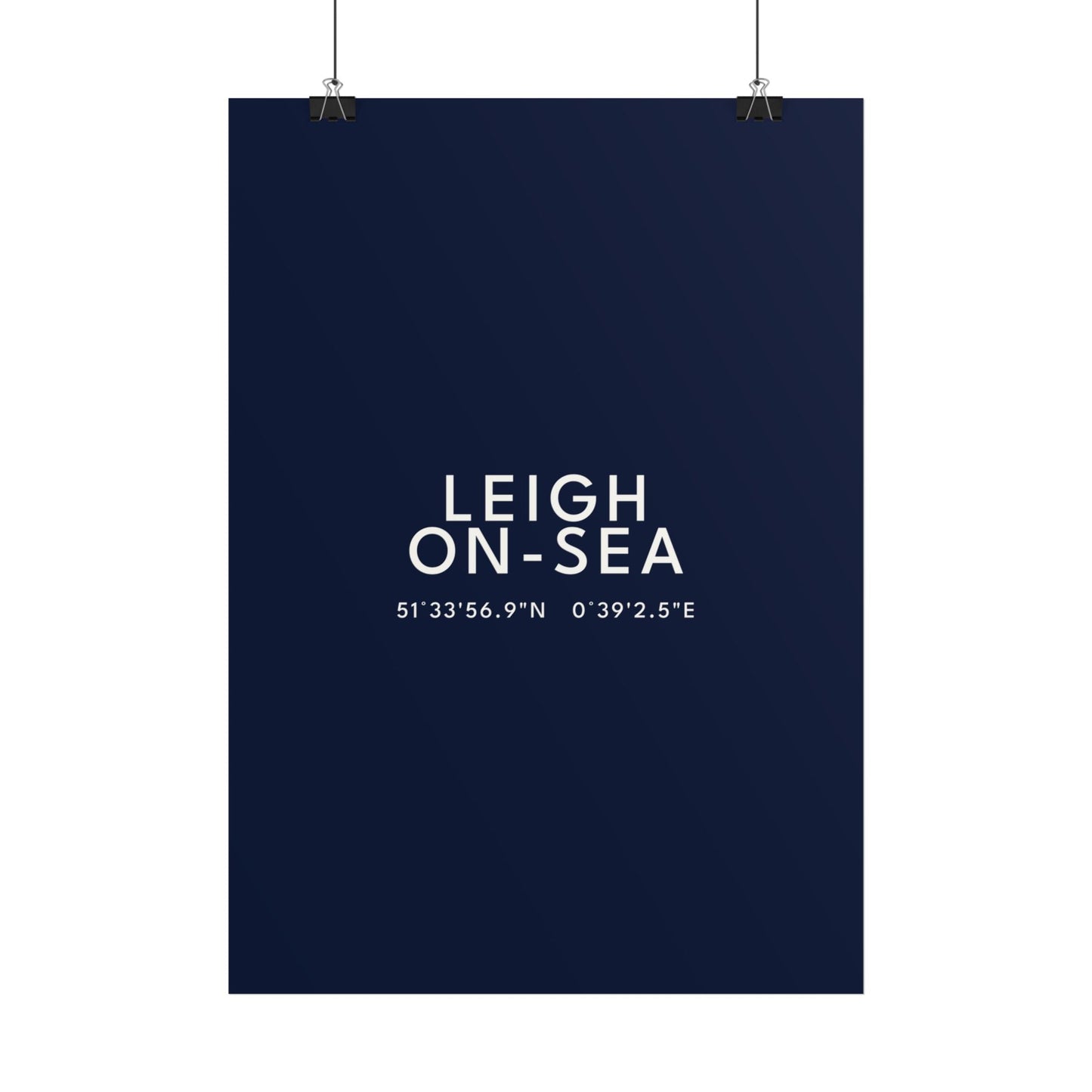 Leigh-on-Sea — Coordinates Print