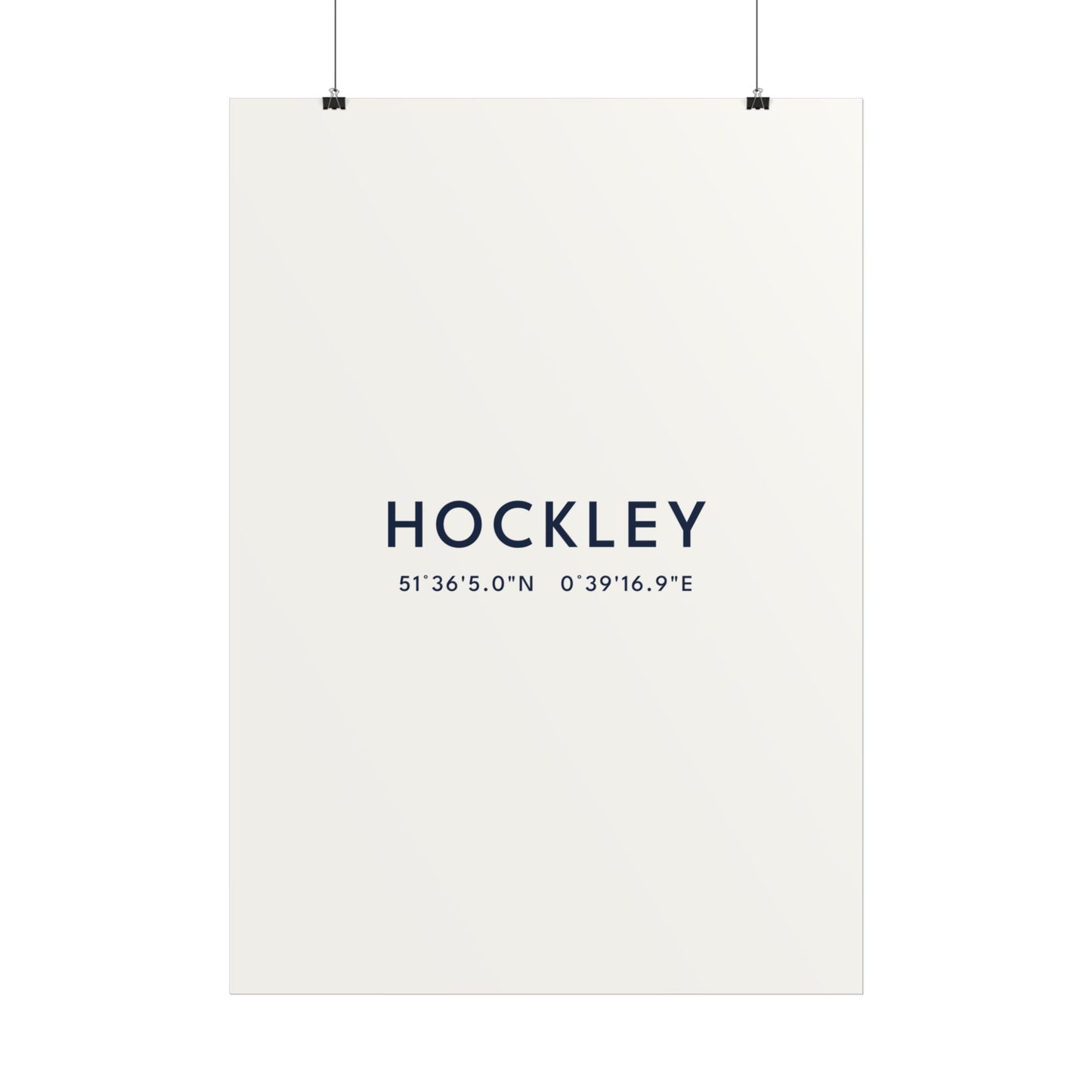 Hockley — Coordinates Print (White)