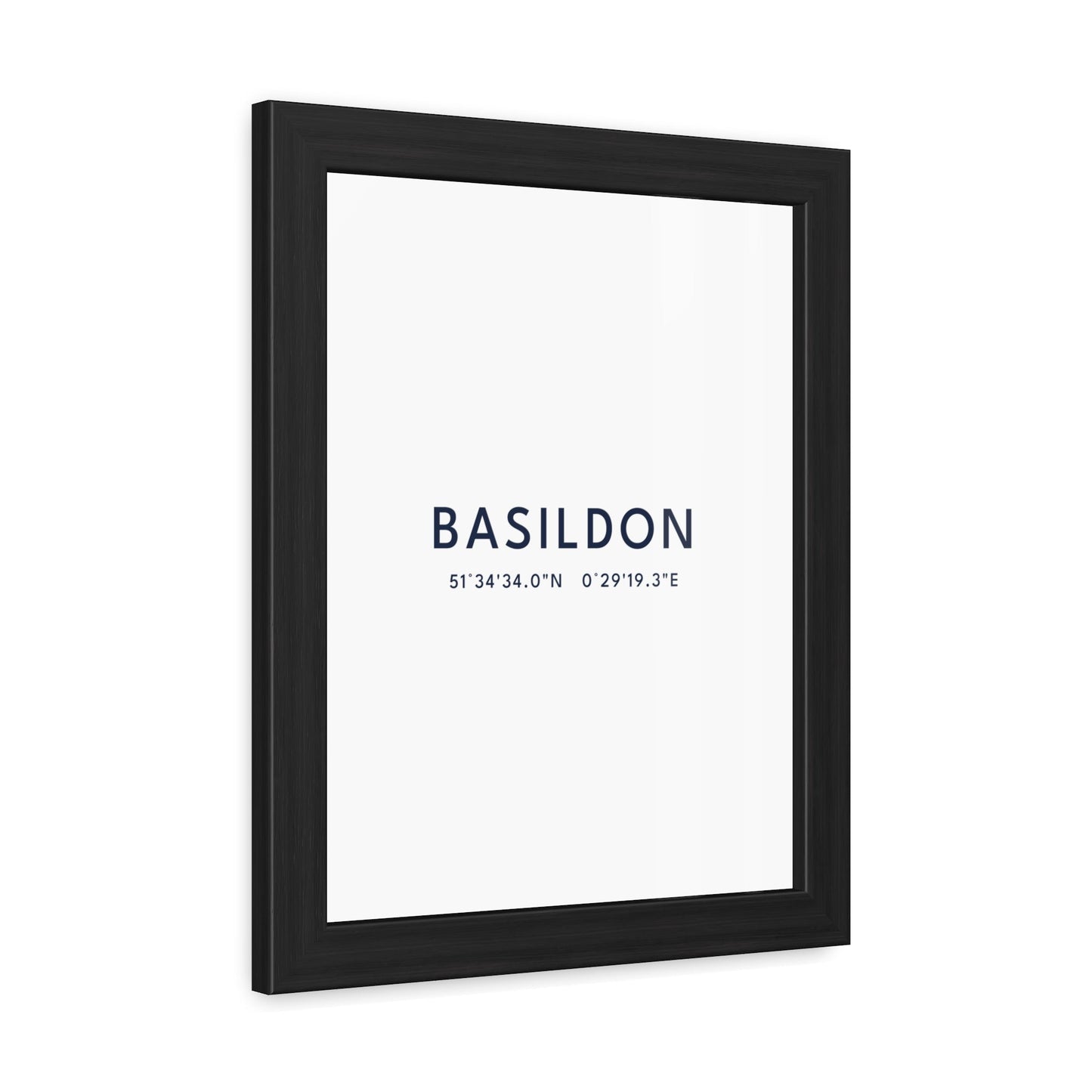 Basildon — Framed Coordinates Print