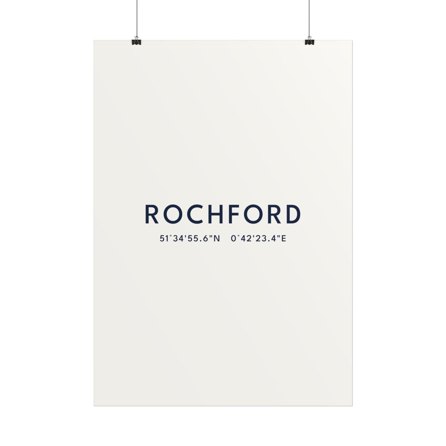Rochford — Coordinates Print (White)