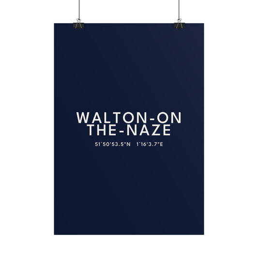 Walton-on-the-Naze — Coordinates Print