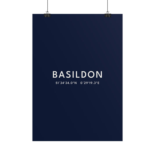 Basildon — Coordinates Print