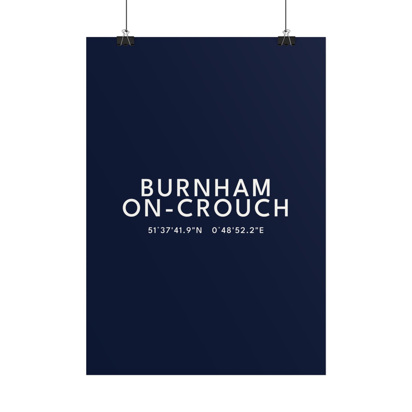 Burnham-on-Crouch — Coordinates Print