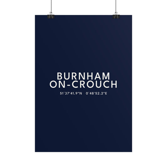 Burnham-on-Crouch — Coordinates Print