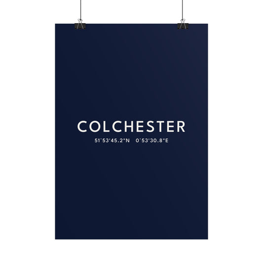 Colchester — Coordinates Print