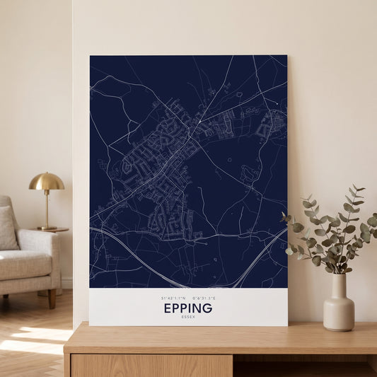 Your Town Merch — Epping Map Print lifestyle