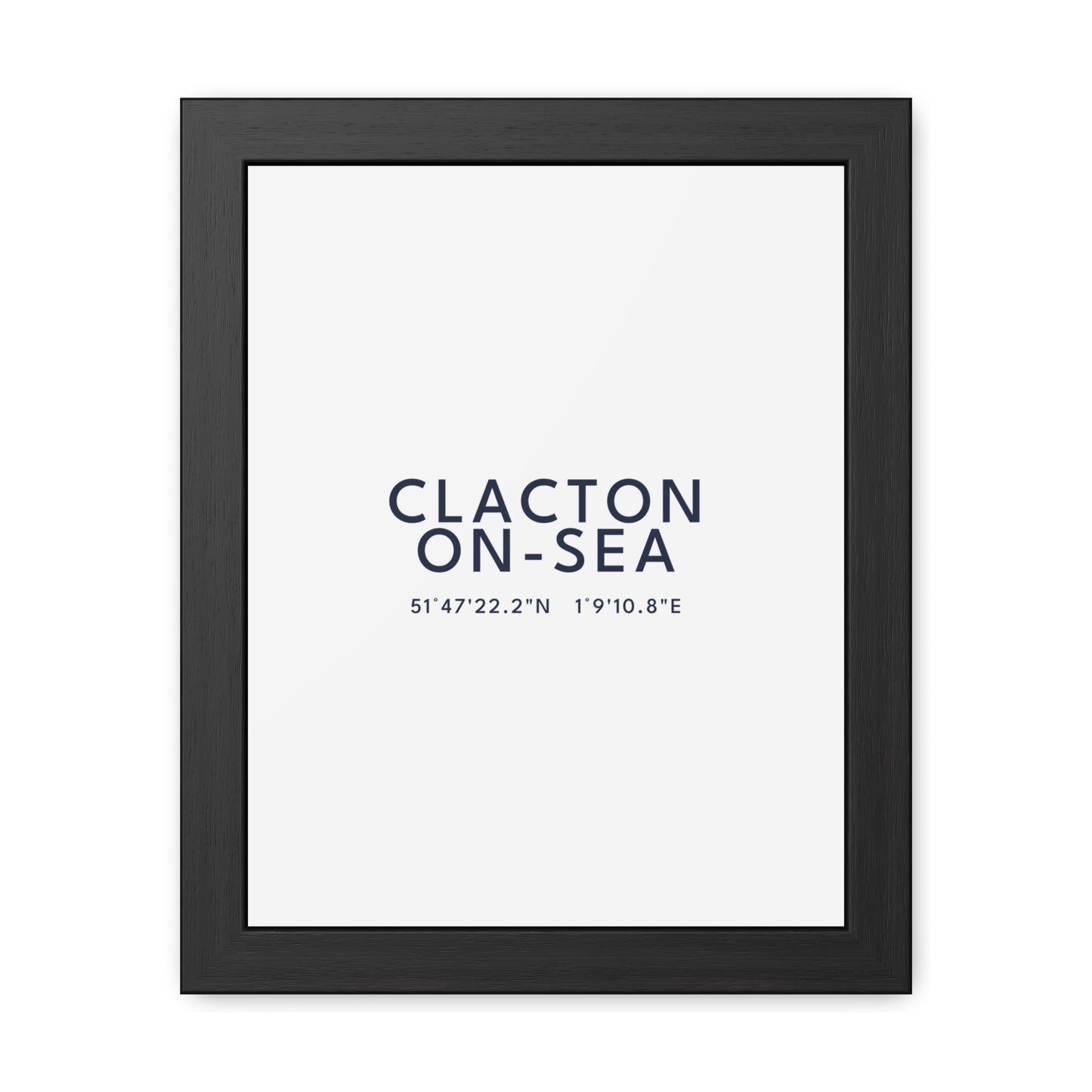 Clacton-on-Sea — Framed Coordinates Print