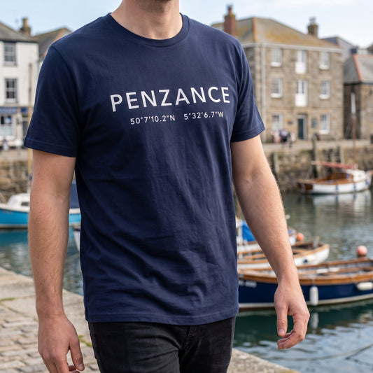 Penzance — Coordinates Navy Tee