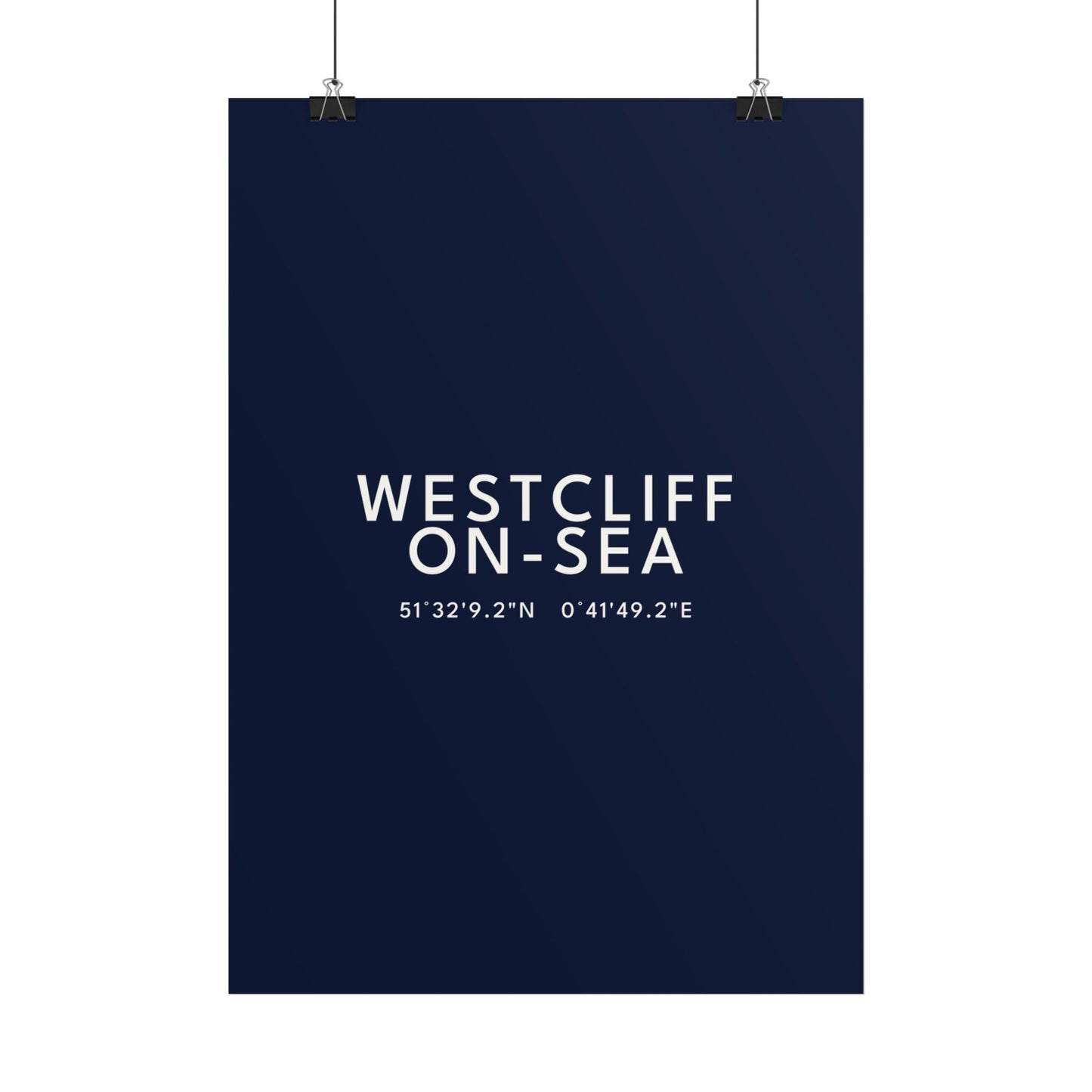 Westcliff-on-Sea — Coordinates Print