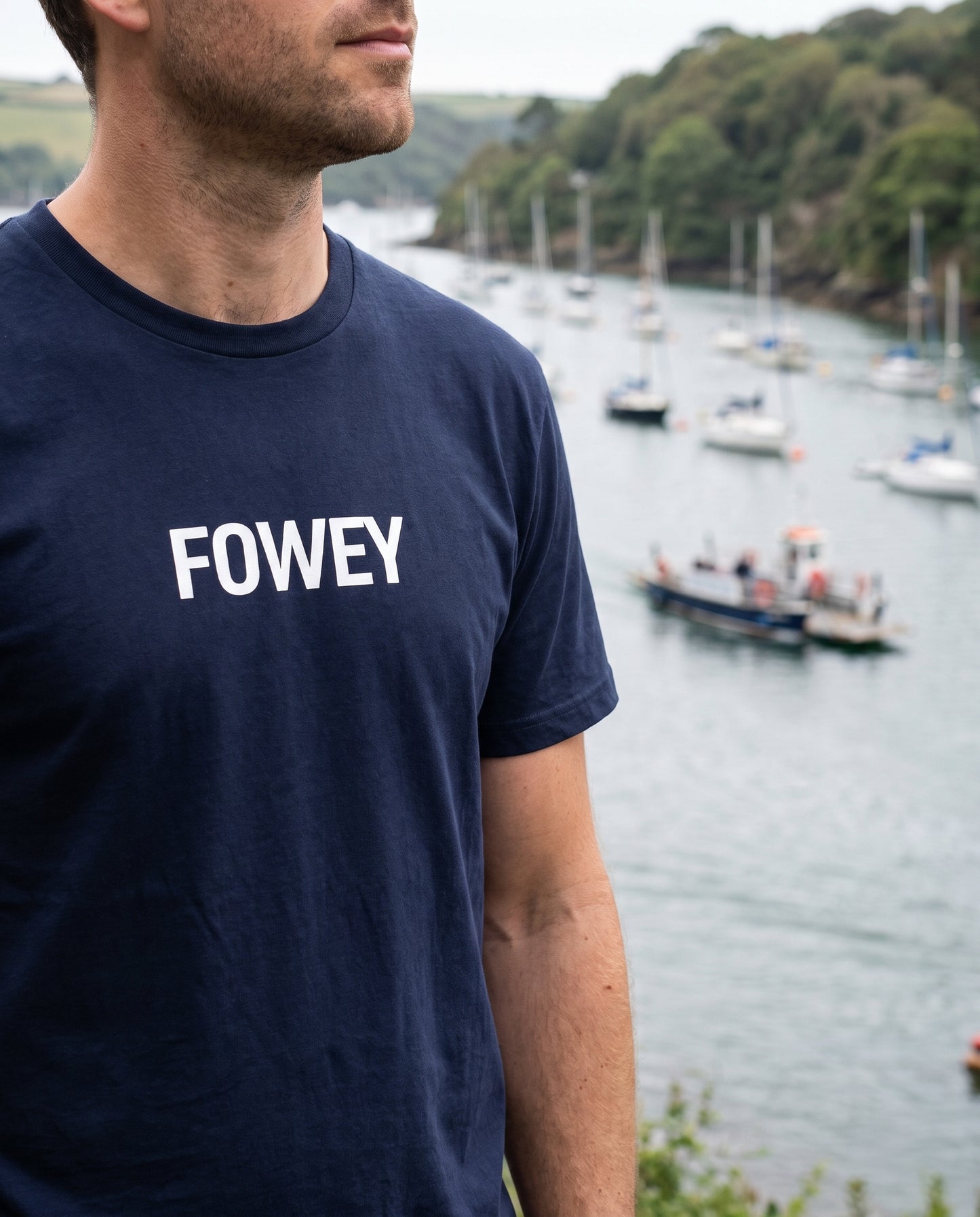 Fowey — Navy Tee
