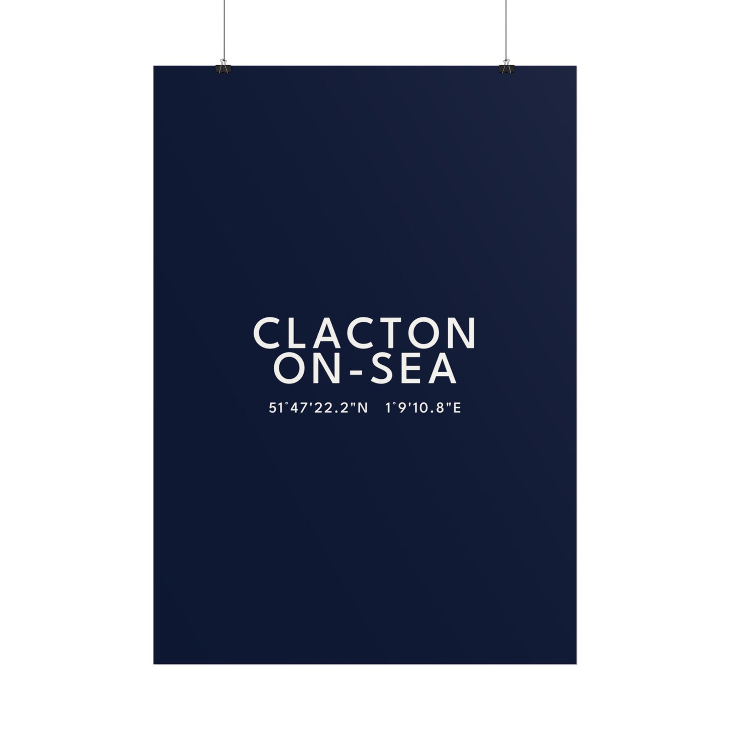 CLACTON-ON-SEA — Coordinates Print