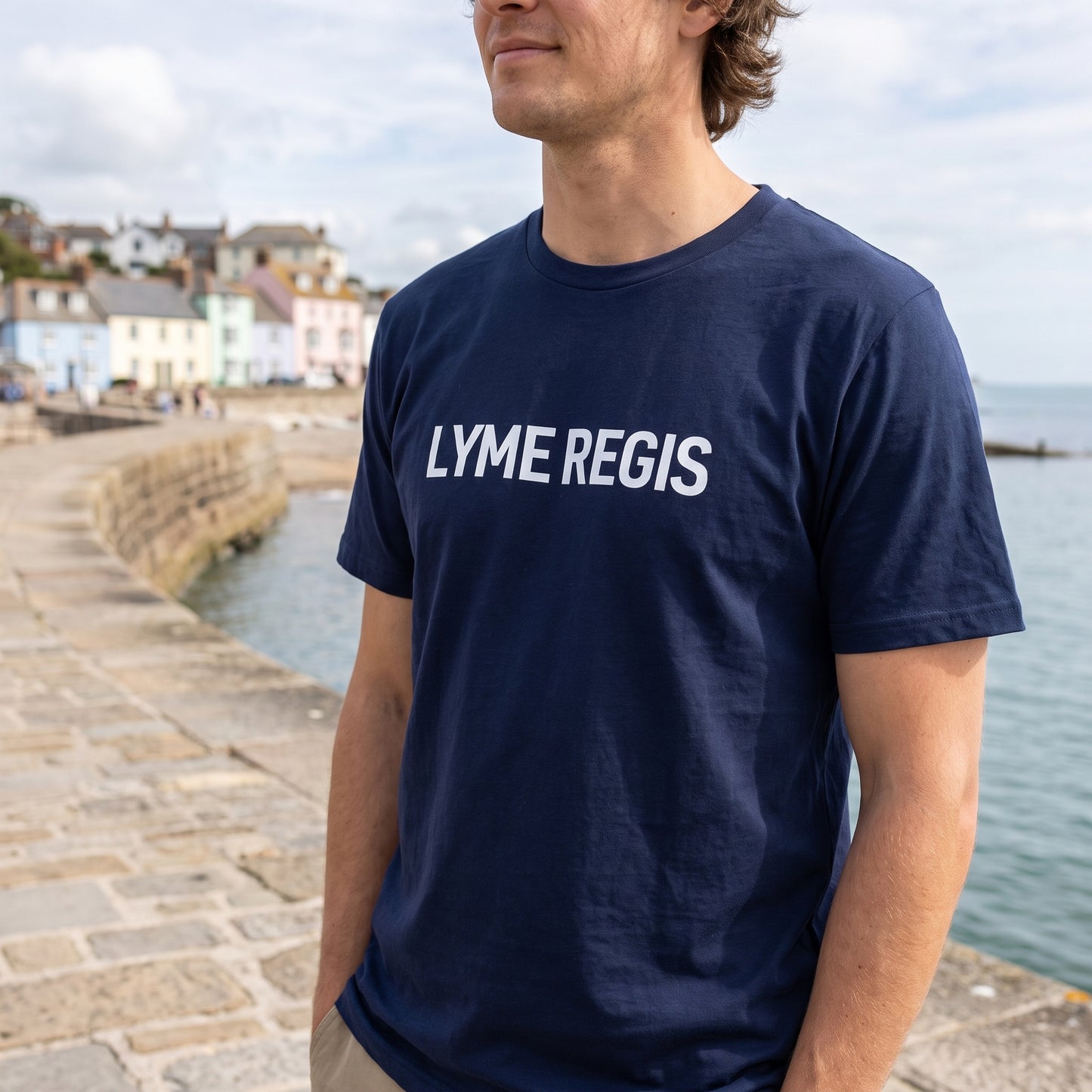Lyme Regis — Navy Tee