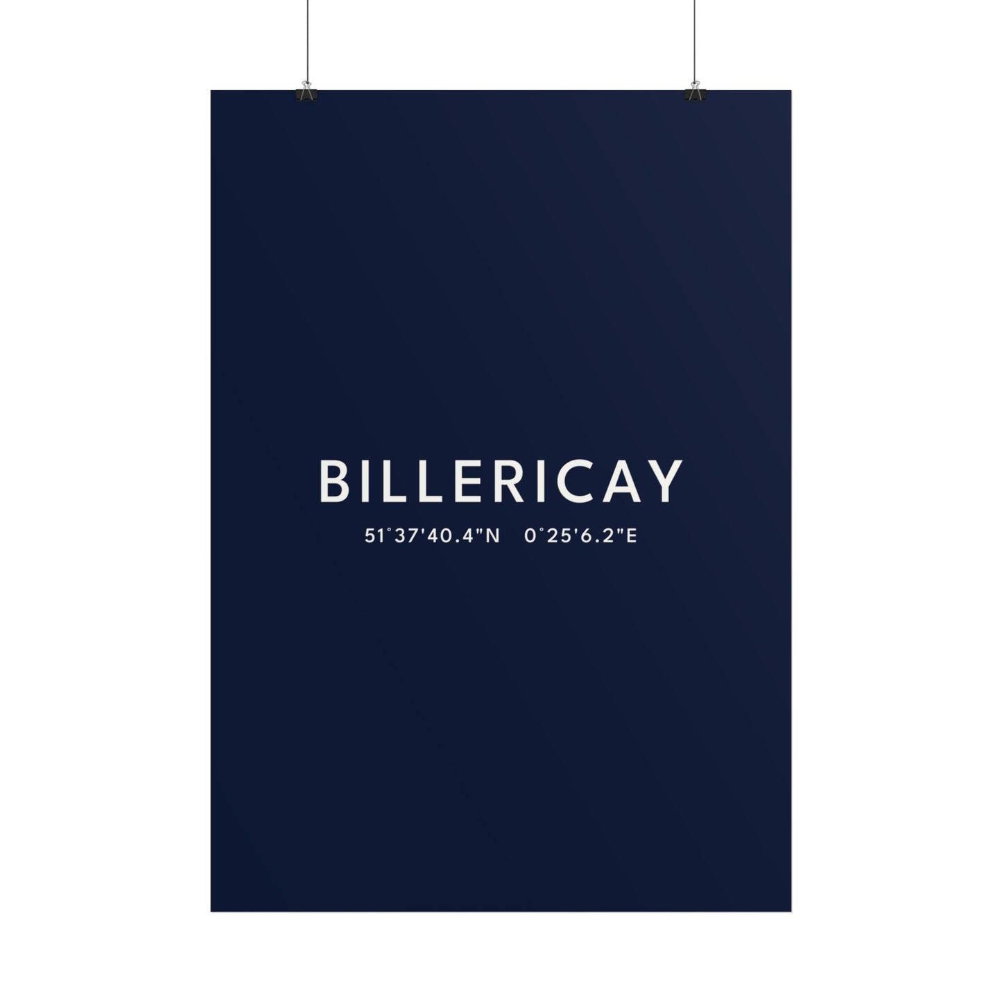 Billericay — Coordinates Print