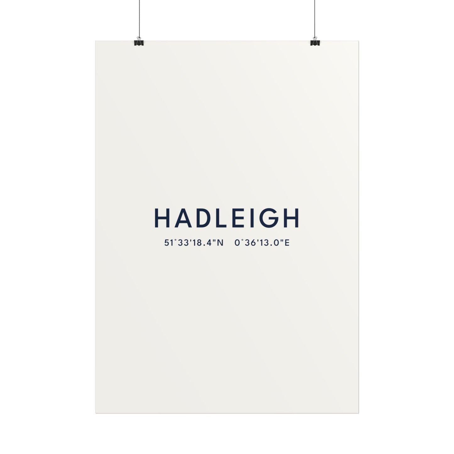 Hadleigh — Coordinates Print (White)