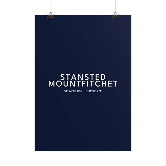 Stansted Mountfitchet — Coordinates Print