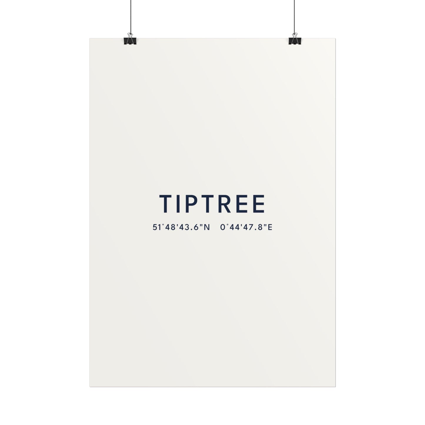 Tiptree — Coordinates Print (White)