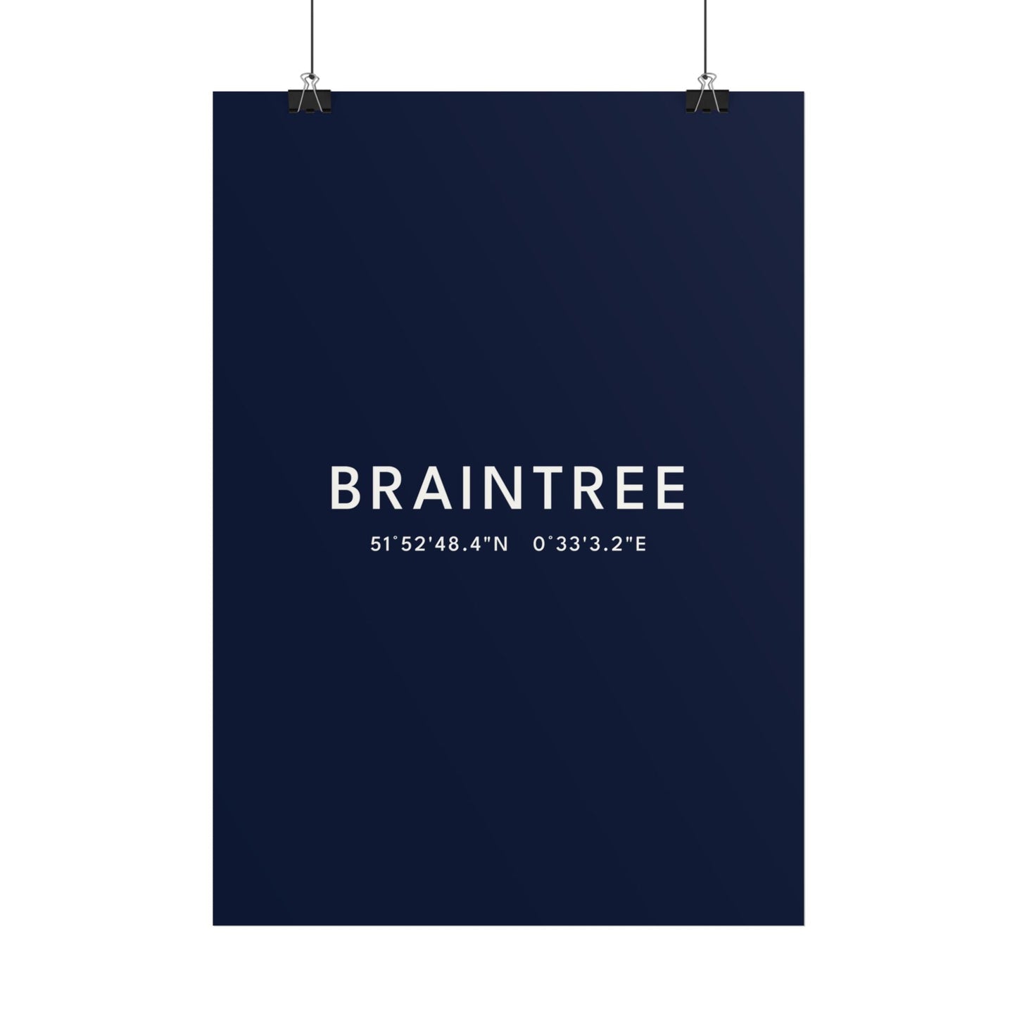 Braintree — Coordinates Print