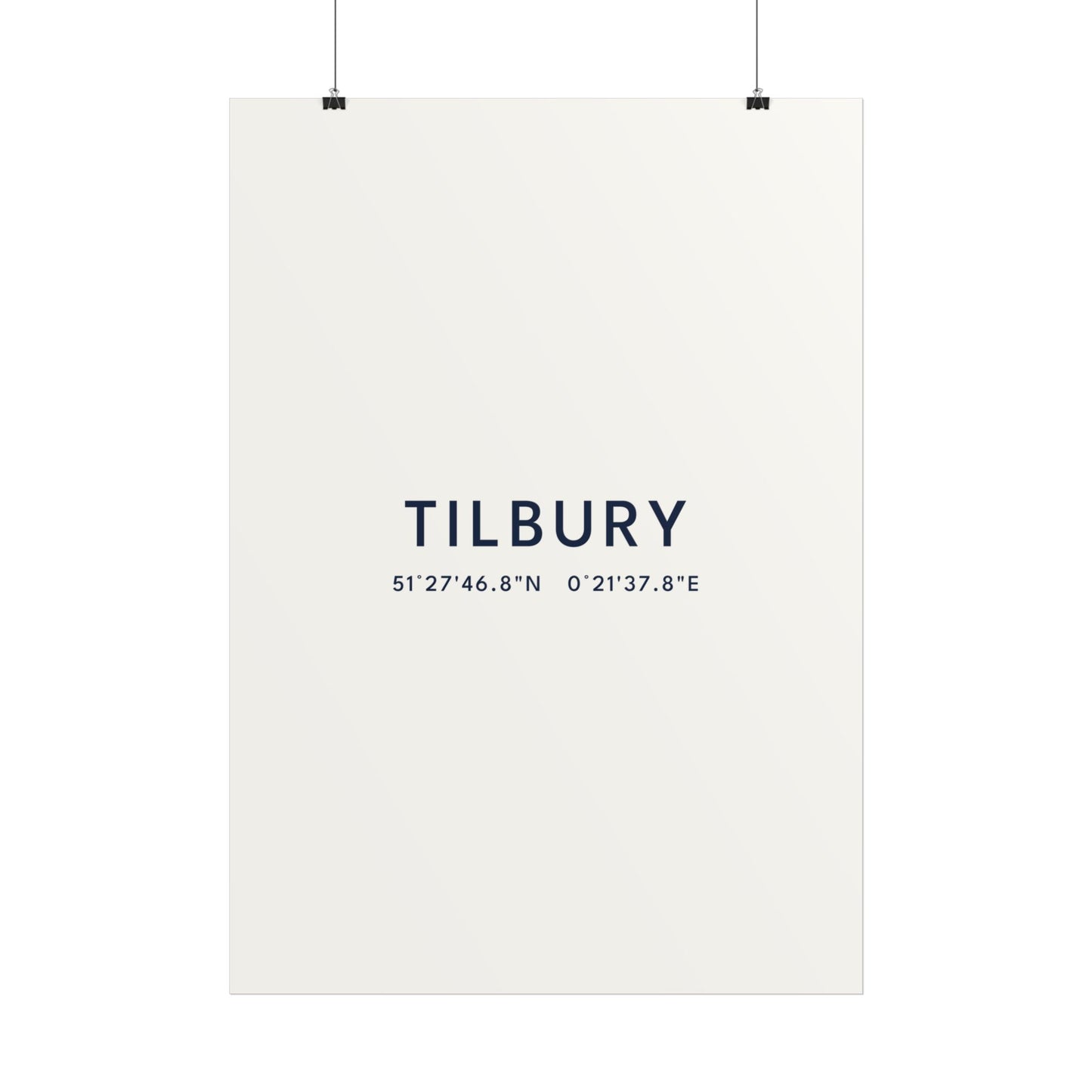 Tilbury — Coordinates Print (White)