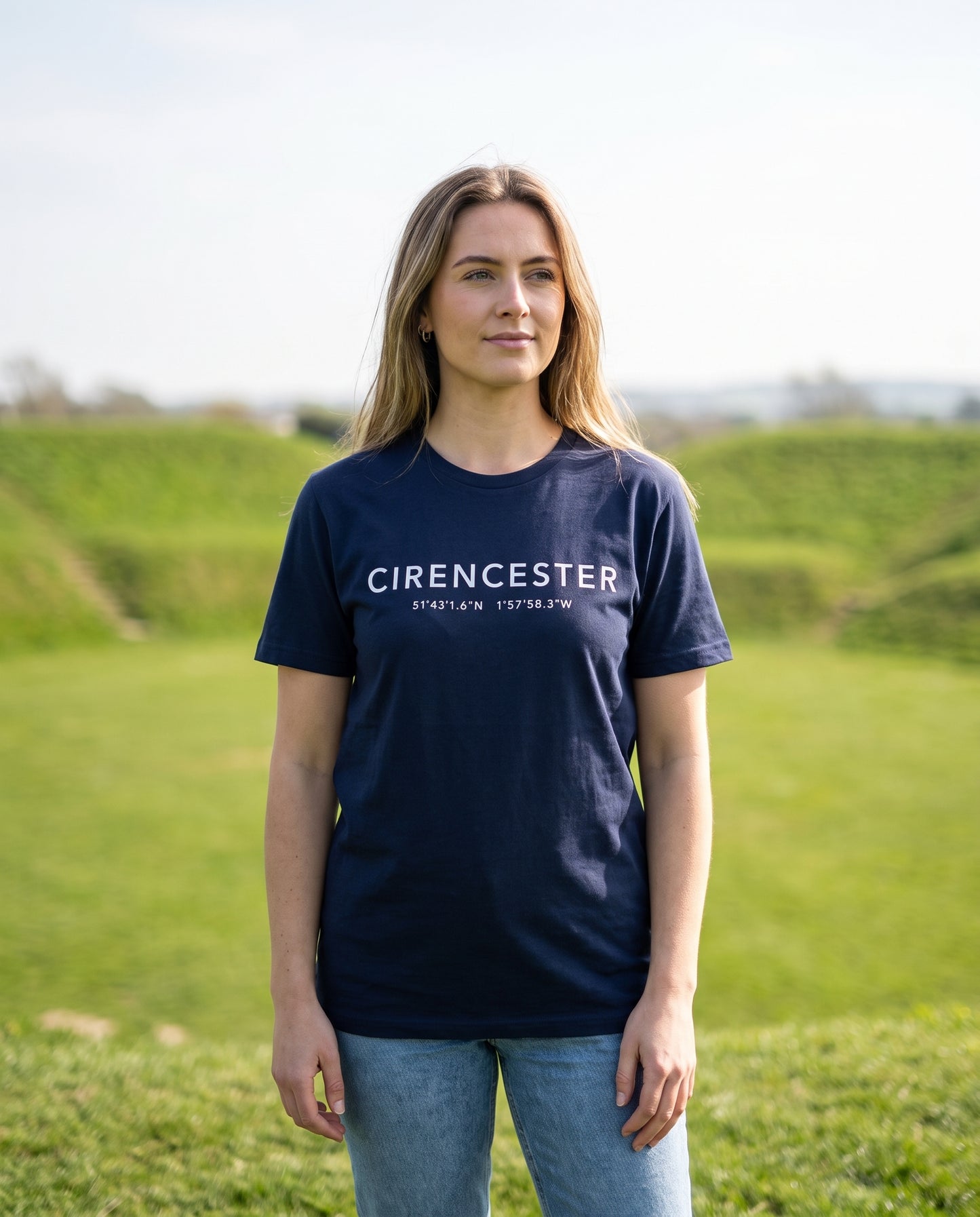 Cirencester — Coordinates Navy Tee