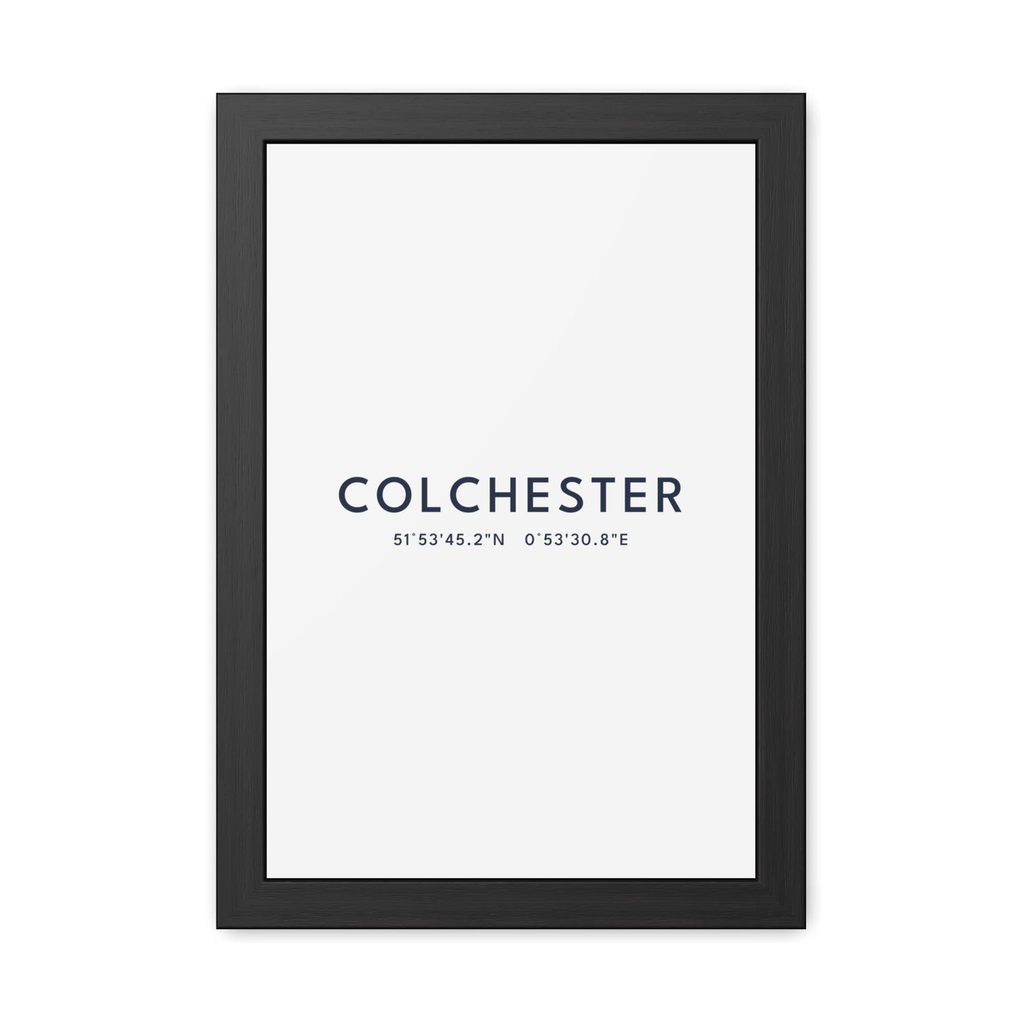 Colchester — Framed Coordinates Print