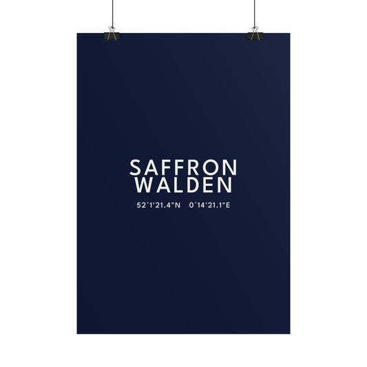 Saffron Walden — Coordinates Print
