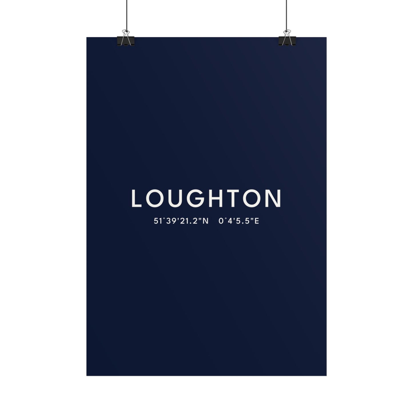 Loughton — Coordinates Print