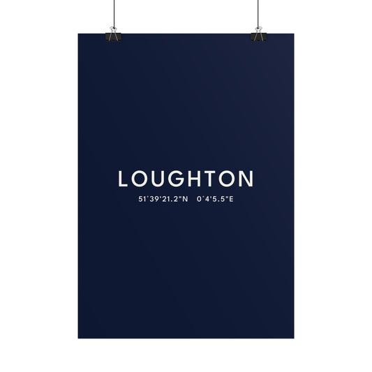 Loughton — Coordinates Print
