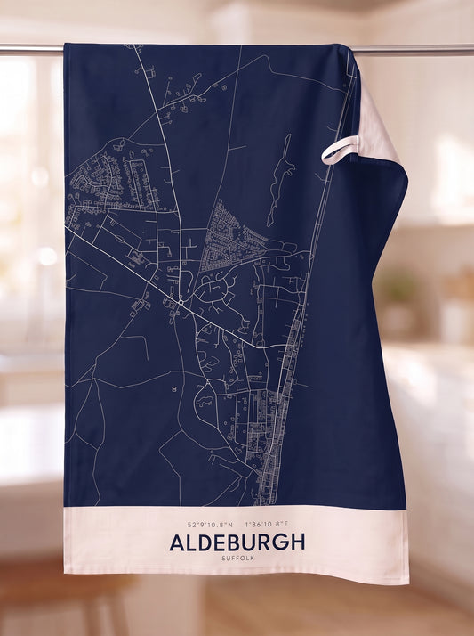 Aldeburgh — Map Tea Towel