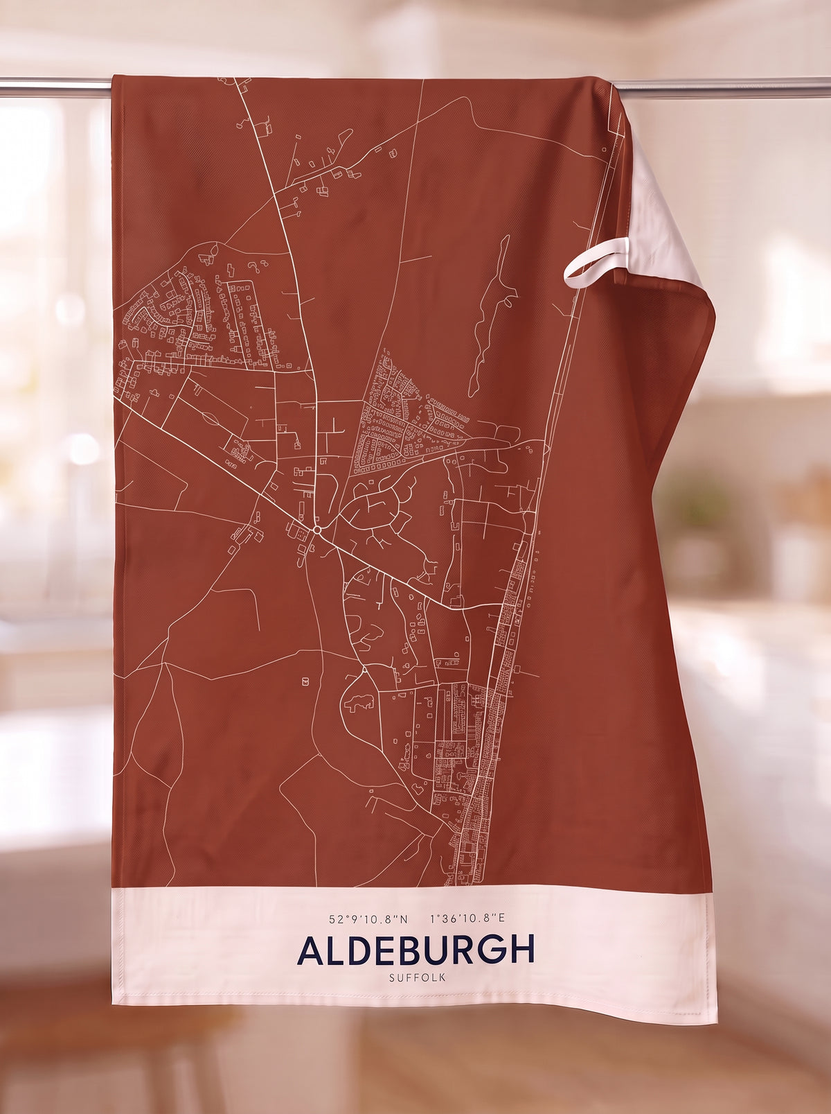 Aldeburgh — Map Tea Towel