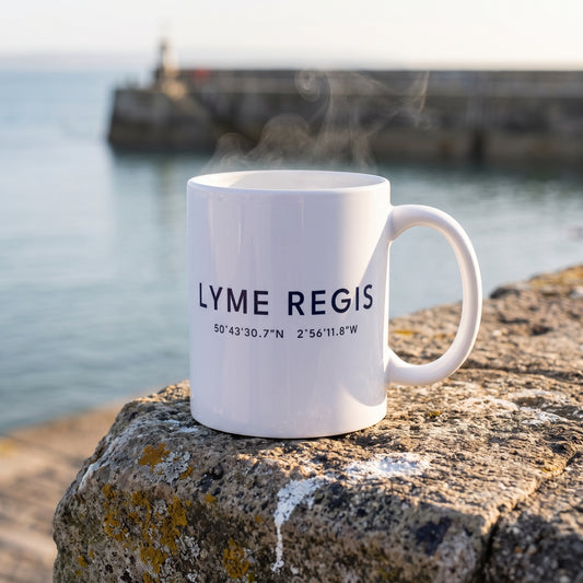 Lyme Regis — Coordinates Ceramic Mug