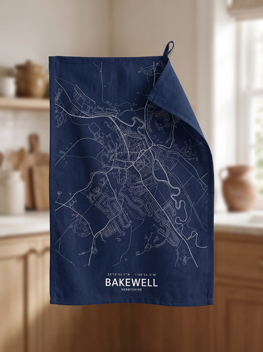 Bakewell — Map Tea Towel